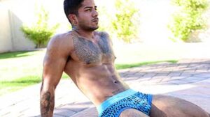 Carter Andrews is a personal trainer back home so it's no surprise that his dick-stroking form is on point. If you like tan men, look no further! We swear, this guy must work his dick out with how thick that thing is! Guess we should ask??