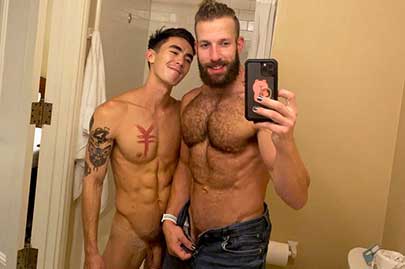 Cody Seiya with another muscle stud, but ends up being the bottom bitch! I like to go somewhere warm when winter arrives. I hate cold weather.