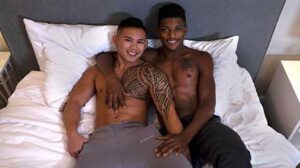 Meet Ty... he's 5'11", 165lbs, with a tight bod, and loves to fuck. One of his biggest turn-ons is eating ass so he was stoked when I showed him Damien's beautiful ass and freshly shaved hole.