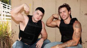 During an intense day of paintball Carter Woods and Collin Simpson get really horny. Both of them can't control themselves anymore and fuck each other until one of them blows their load!