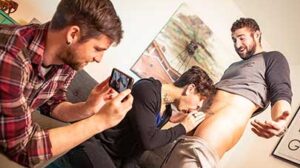 When three friends laugh over a viral video of a guy deep throating a banana, a challenge is issued! Sure - blowing a banana is easy enough.. but try an 8” thick cock!