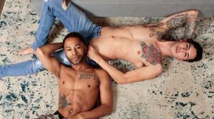 Kian Kane and Pharaoh Beckham compare tattoos before complimenting each other's handsome faces and flexing for the camera. Kian wants to pile drive Pharaoh and the beautiful bottom is more than happy to oblige.