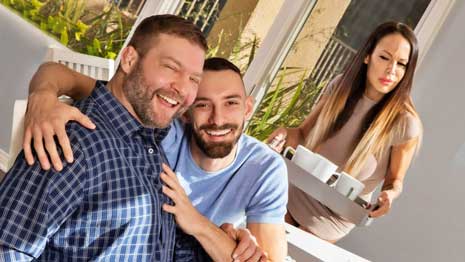 In this last installment of the series, Johnny comes on to his stepfather Colby. Colby obliges him, they trade blowjobs, and then Colby rims Johnny before fucking him.