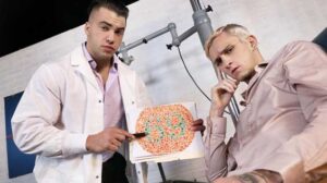 Blond twink Theo Brady needs a new pair of glasses and so he sets up an appointment with optometrist Phillipe Massa. The bottom’s eyesight is put to the test when Phillipe asks him to read...