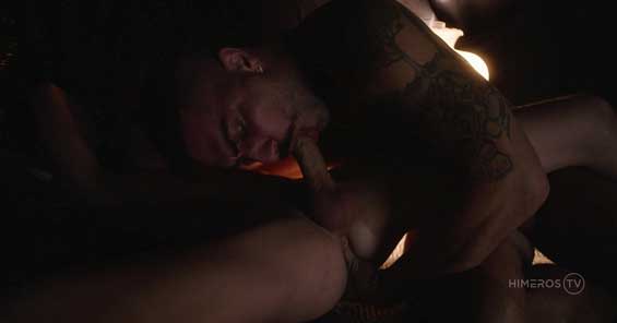 Troye Jacobs with another muscle stud, but ends up being the bottom bitch! I like to go somewhere warm when winter arrives. I hate cold weather.