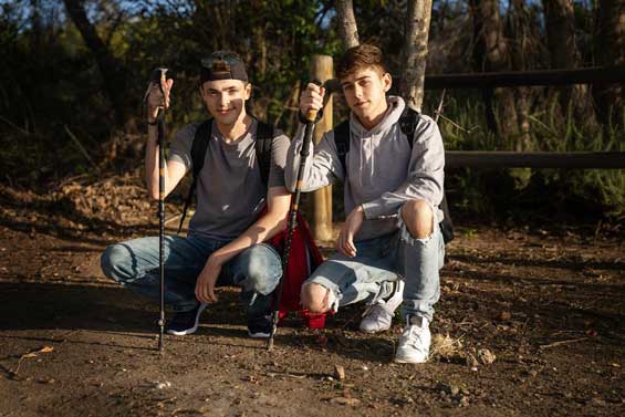 It gets chilly camping in the mountains at night, so twinks Joey Mills and Troye Dean conserve body heat by sharing a blanket. But Joey isn't ready to close his eyes just yet, rubbing his ass against the top's...