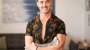 Blond, mustachioed Phoenix says that, "Sexually I'm more on the tender side, more about making love than fucking," but he's also got a major taste for public sex, including his own sluttiest sexual experience.