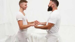 Bishop Adams and Elder Waters are ready to choose each other as eternal partners. After they accept their vows they proceed to show their nakedness just like in the garden of eden and consume their passionate love!