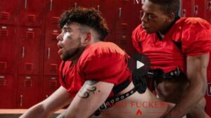 After both being benched mid-game due to a scuffle, a quarterback (Adrian Hart) and teammate (Joseph Castlian) meet in the team's locker room and explode into an argument.