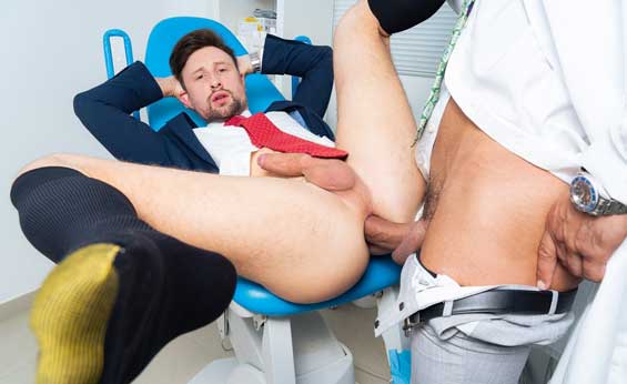 Drew Dixon is visiting his podiatrist, Sir Peter, to check on the progress of the sprained ankle. After checking the new x-rays, Sir Peter observes the lateral aspect of Drew's foot and ankle over the gold-toe sock and lets out a big smile.