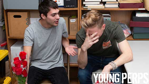 Petty Theft. 21 Year Old White Male, 5”8’ and 19 Year Old White Male, 5”9’ (Britain Westbury and Nathaniel Burts". Our Loss Prevention Officer (Devin Trez) observes that one of the perps has stolen roses...