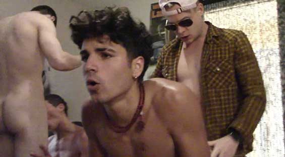 We all went clubbin' last night and got too horned with no tail popping through after. Damn girls were rubbing up on all of us and nothing after, damn teases. Luckily we always keep a bitch on deck back at the pad.