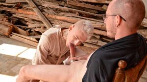 Big dicked dom Sean loves nothing better than taking charge and making use of a gorgeous smooth boy like Noah. The restrained captive has his hood removed to find that big throbbing cock commanding...