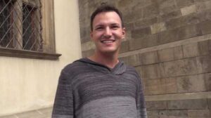 I went hunting right in the city Czech Hunter 694 center. Tourists visiting Prague are usually an easy target, so I looked for one. It didn't take long, and I bumped into this young man from Slovakia.