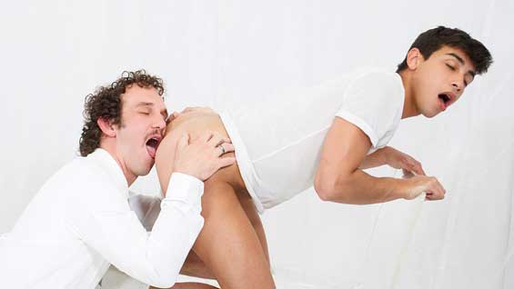 Gabe meets up with President McKeon for a follow-up interview after their very hot first session. He is no longer nervous, as he knows the ways of the mission, and he’s eager to be put to the test