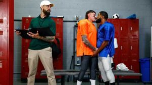 The hottest studs bring foreplay to the forefront, with, deep, kisses between guys who can't wait to rip each other's clothes off. Watch these gorgeous, hungry men seduce and then explore each other's intimate places.