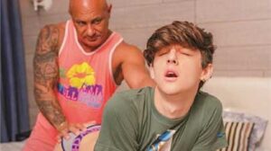 Ready for more so soon? We have you covered, just like these boys in cum. Den's stepson, Tony, thinks he is too big for a spanking.