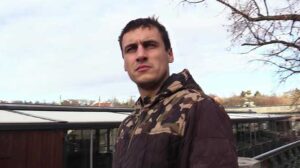 Walking along the riverbank, I noticed a young Czech Hunter 732 man sitting on a bench. He was just chilling out before going to work. Another boring shift at a warehouse was waiting for him.