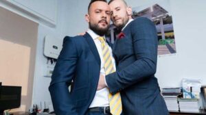 An executive secretary is tasked with answering calls, taking messages, arranging meetings, and prioritizing workloads. In Ridick's case, he is also responsible for servicing his big dicked boss Sir Peter.