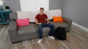 Your stepbrother shows up at your front door. He’s moving in with you since he was kicked out of his current place. Alone just you and your stepbrother.