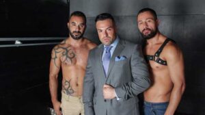 A stud wearing a suit is seen as stylish, important, and a boss! But even the most dapper alpha-stud enjoys being treated like a fuck slut who needs his holes stuffed with cock.