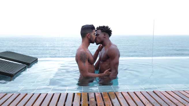 Swhirly with another muscle stud, but ends up being the bottom bitch! I like to go somewhere warm when winter arrives. I hate cold weather.