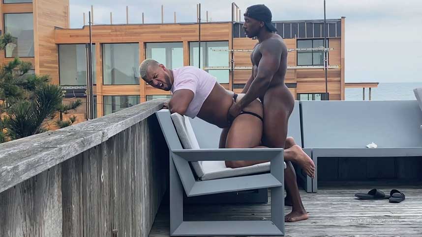 Max Konnor with another muscle stud, but ends up being the bottom bitch! I like to go somewhere warm when winter arrives. I hate cold weather.