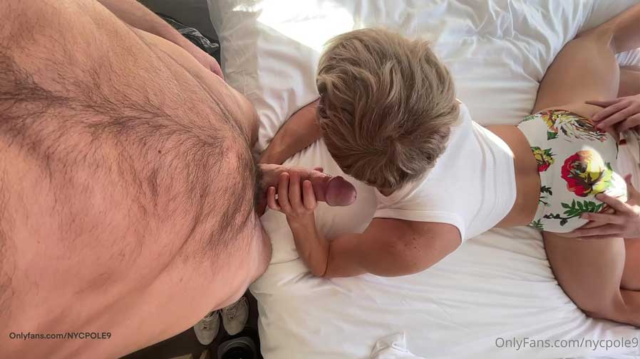 Bendy blond Nikita Kinka likes big cock and they cannot lie. Here they are ass up and receiving visitors in the form of NYCpole9 and HungLAlawyer a healthy foot and a half of cock between them.