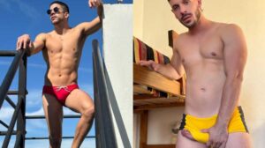 The sun is up, the day is warm, and Fer is hot as fuck! This hunky Latino loves a good sunbathing session on the terrace patio of his apartment. Yet, there’s something he likes even more: