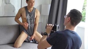 Our cute new mate Anson Yang was very popular when I posted the photos and video we made together recently. This is the BTS video from the shoot where I am directing Anson through his strip